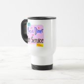 Mug De Voyage Moms Diner et Taxi Service Drôle Dire (Devant gauche)