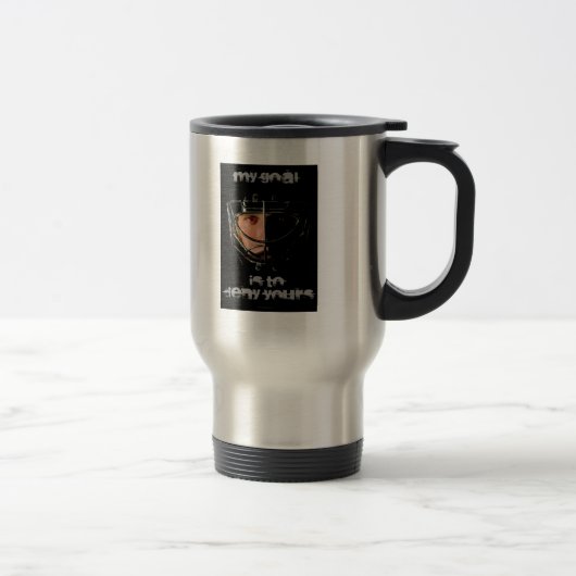 Mug De Voyage Mon but (gardien de but d'hockey) (Droit)