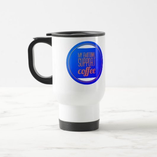 Mug De Voyage Mon café de soutien émotionnel (Gauche)