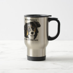 Mug De Voyage Mon meilleur ami est un berger anglais tricolore