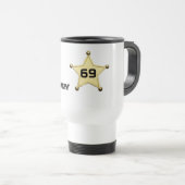 Mug de voyage "Mon nom est juste ici" (Devant droit)