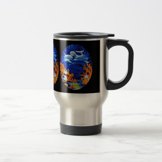 Mug De Voyage Monde dauphin (Droit)