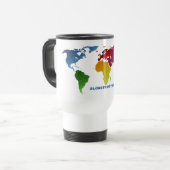 Mug De Voyage Monde de globe-trotter (Devant gauche)