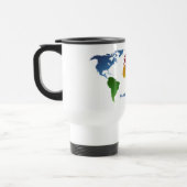 Mug De Voyage Monde de globe-trotter (Gauche)