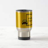 Mug De Voyage Monde meilleur chauffeur de taxi Checkerboard Voya (Centre)