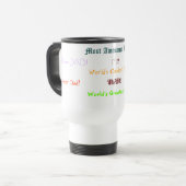 Mug De Voyage Mondes plus frais papa Fête des pères café Voyage  (Devant gauche)