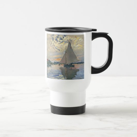 Mug De Voyage Monet Sailboat Français Impressionnisme Art classi (Droite)