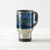 Mug De Voyage Monet : Water Lys 1919, fleurs roses douces (Devant droit)