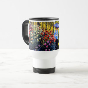 Mug De Voyage Monet Woman avec un parasol dans le jardin