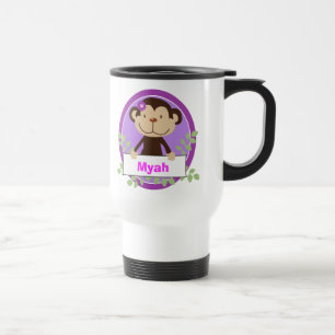 Mug De Voyage Monkarooni Singe Monkey Personnalisé Voyage Coupe 