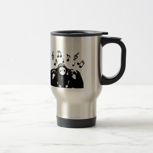Mug De Voyage monkeymonkey de musique (Droit)