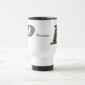 Mug De Voyage Monogram Initial P Hydrangea Flowers Personalized (Centre)