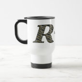 Mug De Voyage Monogram Initial R Hydrangea Flowers Personalized (Gauche)
