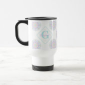 Mug De Voyage Monogram Pastel Rainbow Sundae Polka Dot Mandala (Gauche)