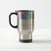 Mug De Voyage Monogramme à la mode unique d'aquarelle (Gauche)