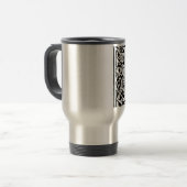 Mug De Voyage Monogramme B initial. Nom customisé Modèle floral (Devant gauche)