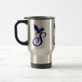 Mug De Voyage Monogramme Bluebird Initiale S Élégant (Gauche)