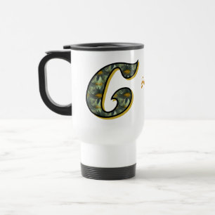 Mug De Voyage Monogramme Daisy Initiale C Personnalisé