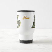 Mug De Voyage Monogramme Daisy Initiale L Personnalisé (Centre)