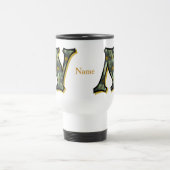 Mug De Voyage Monogramme Daisy Initiale N Personnalisé (Centre)