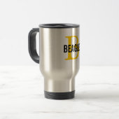 Mug De Voyage Monogramme de beagle (Devant gauche)