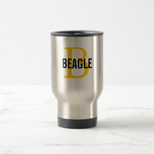 Mug De Voyage Monogramme de beagle