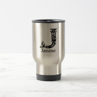 Mug De Voyage Monogramme de fantaisie : Janine