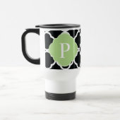 Mug De Voyage Monogramme de Quatrefol noir vert (Gauche)
