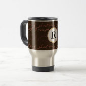 Mug De Voyage monogramme et feuille (Devant gauche)