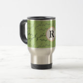 Mug De Voyage monogramme et feuille (Devant gauche)
