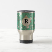 Mug De Voyage monogramme et fleurs (Centre)