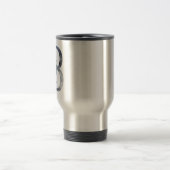 Mug De Voyage Monogramme Initial B Floral Bleu (Centre)