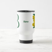 Mug De Voyage Monogramme initiale B jonquille personnalisé (Centre)