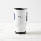 Mug De Voyage Monogramme initiale D de fleur d'Hibiscus personna (Centre)