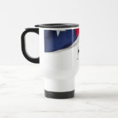 Mug De Voyage Monogramme initiale du drapeau américain patriotiq (Gauche)