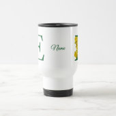 Mug De Voyage Monogramme initiale E personnalisé jonquille (Centre)
