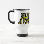 Mug De Voyage Monogramme Initiale M Fleurs de Marguerites Art Pe (Gauche)