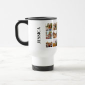 Mug De Voyage Monogramme moderne 15 Photos Collage photo (Gauche)