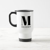 Mug De Voyage Monogramme Nom initial Simple (Gauche)