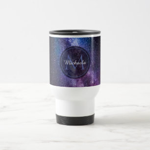 Mug De Voyage Monogramme personnalisable à voie lactée