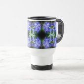Mug De Voyage Monogramme personnalisé initial nom Gentiane Art f (Devant droit)
