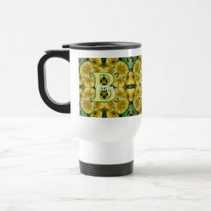 Mug De Voyage Monogramme personnalisé Votre initiale Art de prim