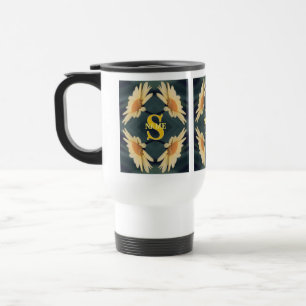 Mug De Voyage Monogramme personnalisé Votre initiale Nom Art de