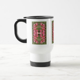 Mug De Voyage Monogramme personnalisé Votre initiale Nom Art du