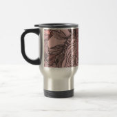 Mug De Voyage Monogramme rose pâle Rose (Gauche)