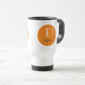 Mug De Voyage monogramme Twilight nom customisé et initiale (Devant droit)