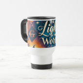 Mug De Voyage Monogramme Vibrant Christian Halloween Bible Verse (Devant gauche)