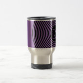 Mug De Voyage Monogramme vortex spirale violet cool (Centre)