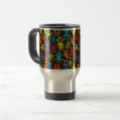 Mug De Voyage Monstres Pixel 8 bits (Devant gauche)