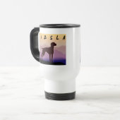 Mug De Voyage Montagnes pourpres Vizsla (Devant gauche)